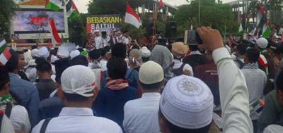 Ribuan Muslim Pekanbaru Aksi Damai Protes Pemindahan Ibukota Israel ke Yerusalem